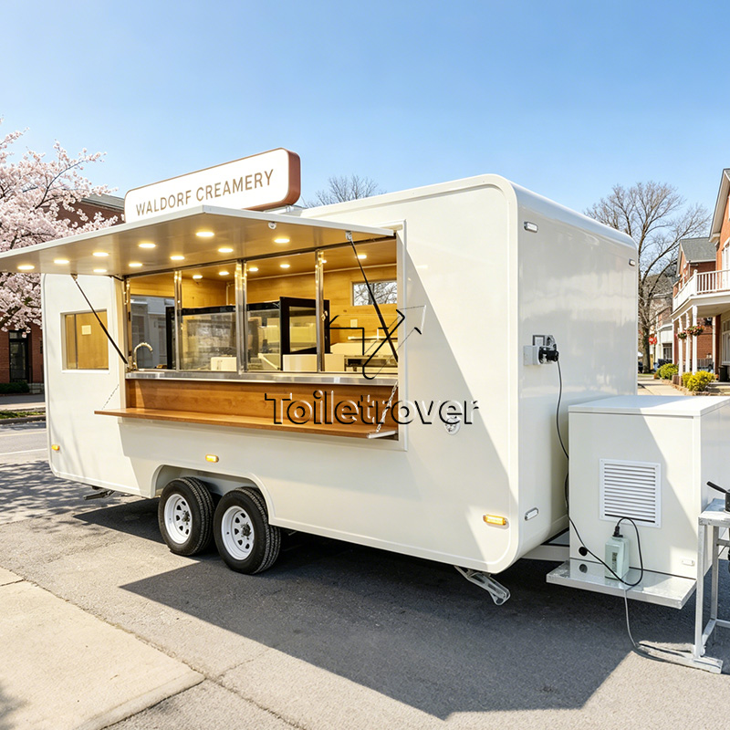 Food Snacks Restaurant - Food truck Ice Cream Coffee Bubble