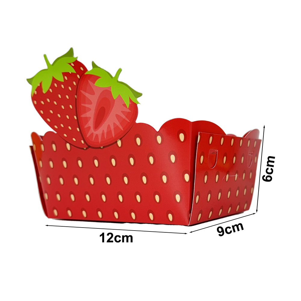 Strawberry Disposable Food Tra - огляд і ціна Food Snacks For Baby Shower