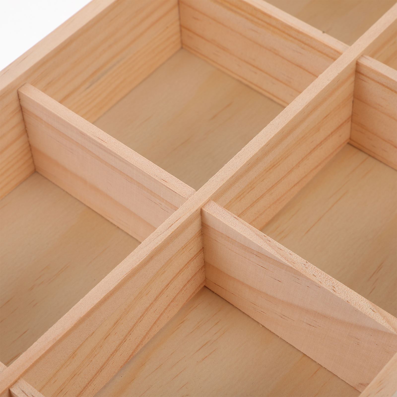 1pc Wooden Divided Storage Box - огляд і ціна Food Snacks Packets