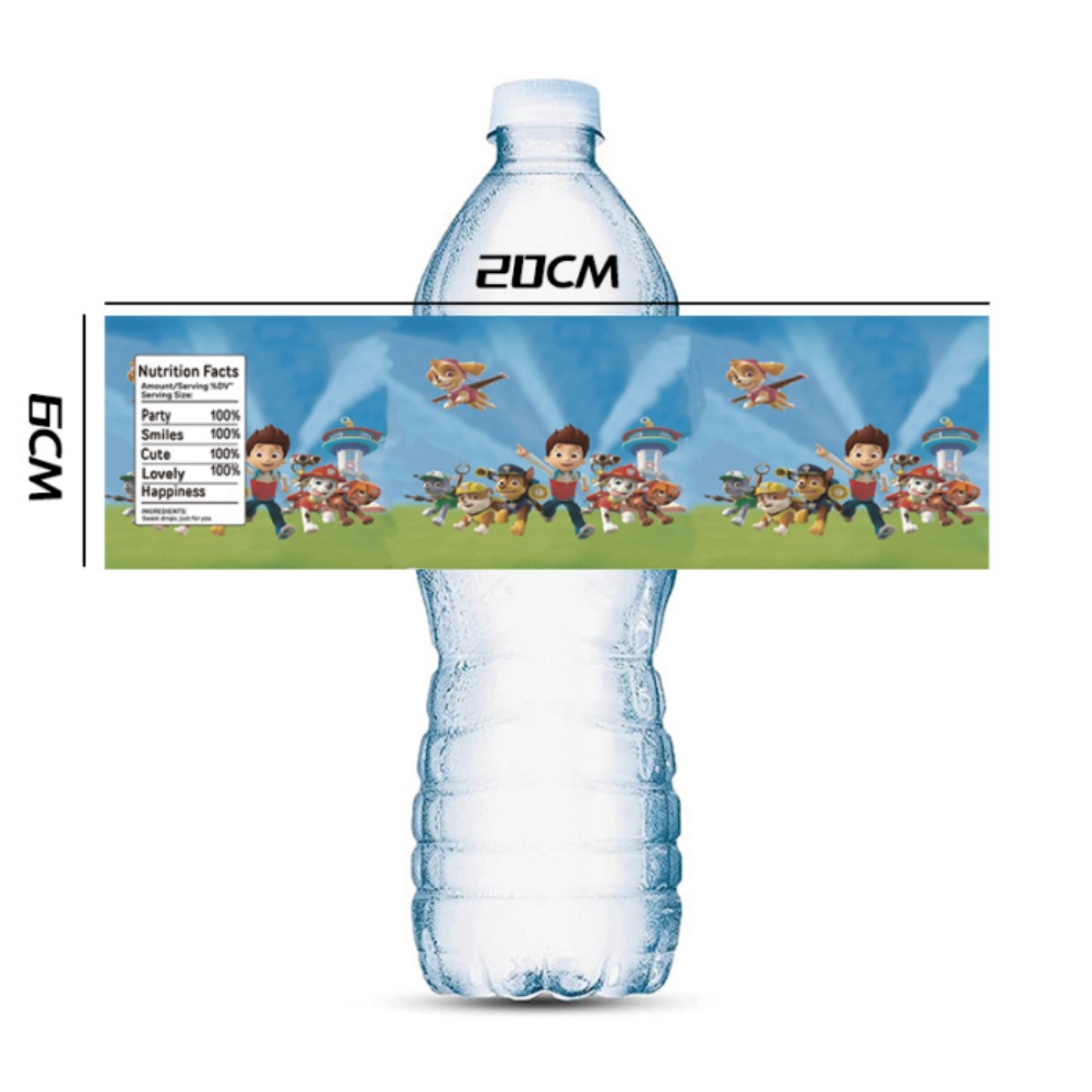 Paw Patrol Water Bottle Labels - огляд і ціна Candy Sour Strip