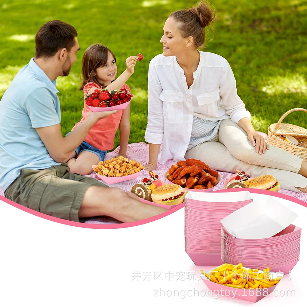 6-30pcs Solid Color Paper Boat - огляд і ціна Food Snacks For Baby Shower