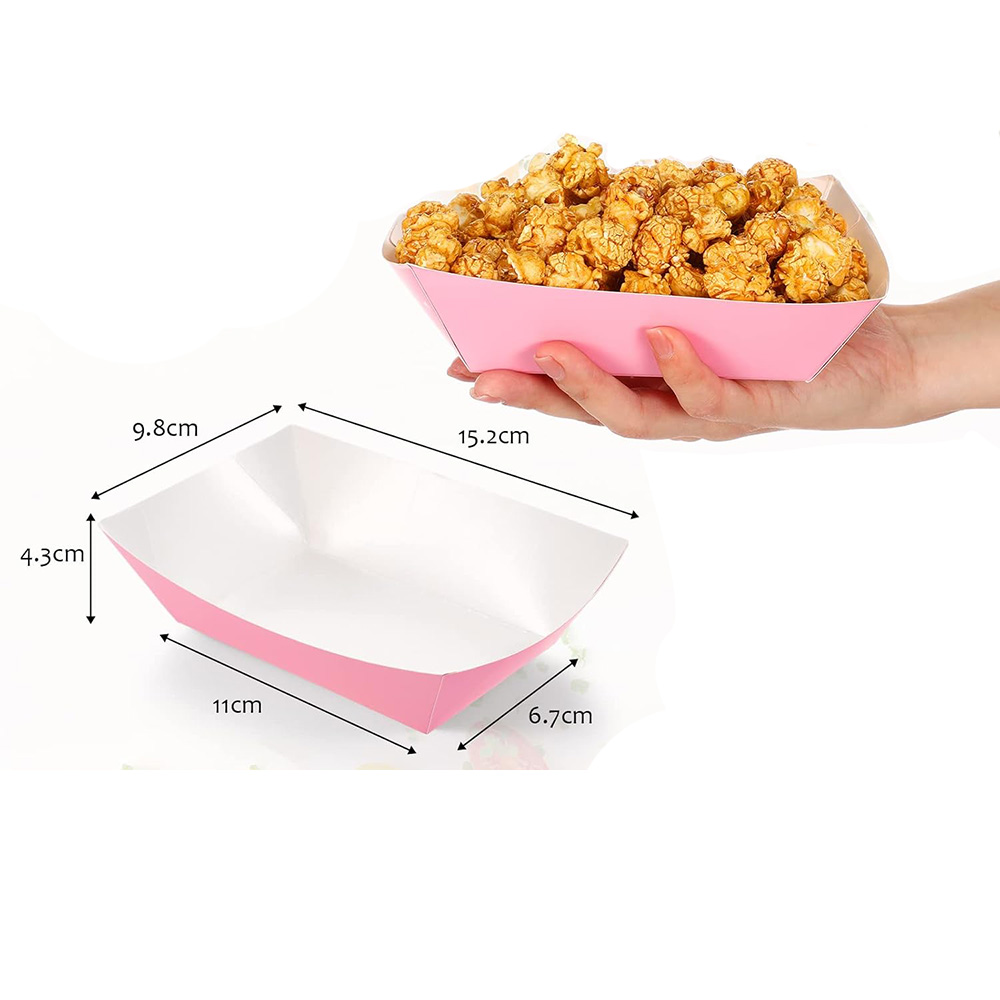 6-30pcs Solid Color Paper Boat - огляд і ціна Food Snacks For Baby Shower